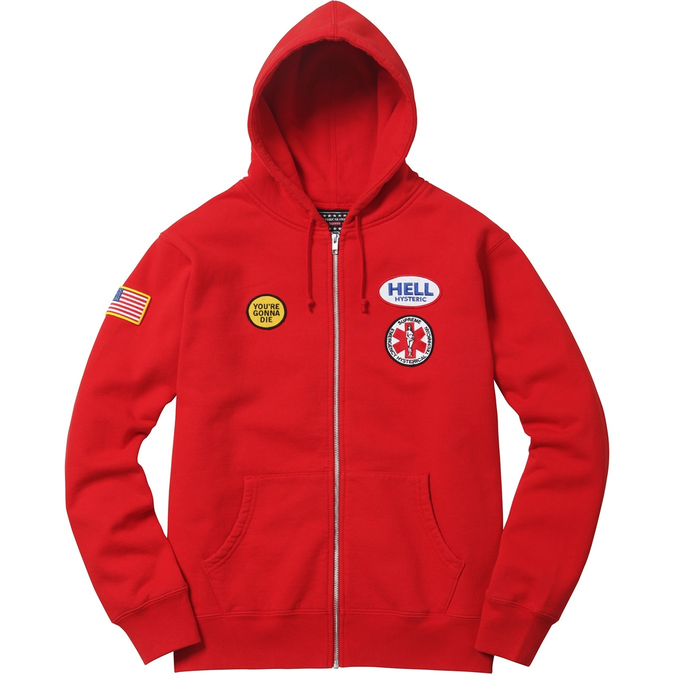 Supreme/HYSTERIC GLAMOUR Patches Zip Up Sweatshirt view 4